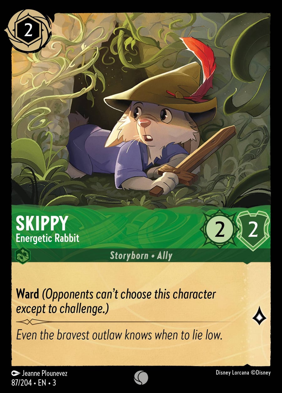 Skippy - Energetic Rabbit card art