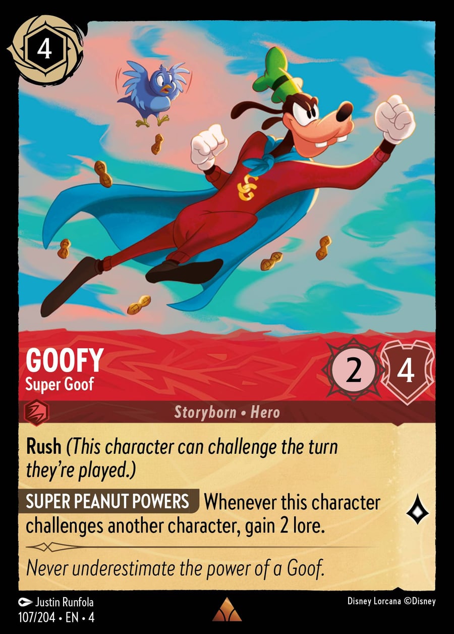 Goofy - Super Goof card art
