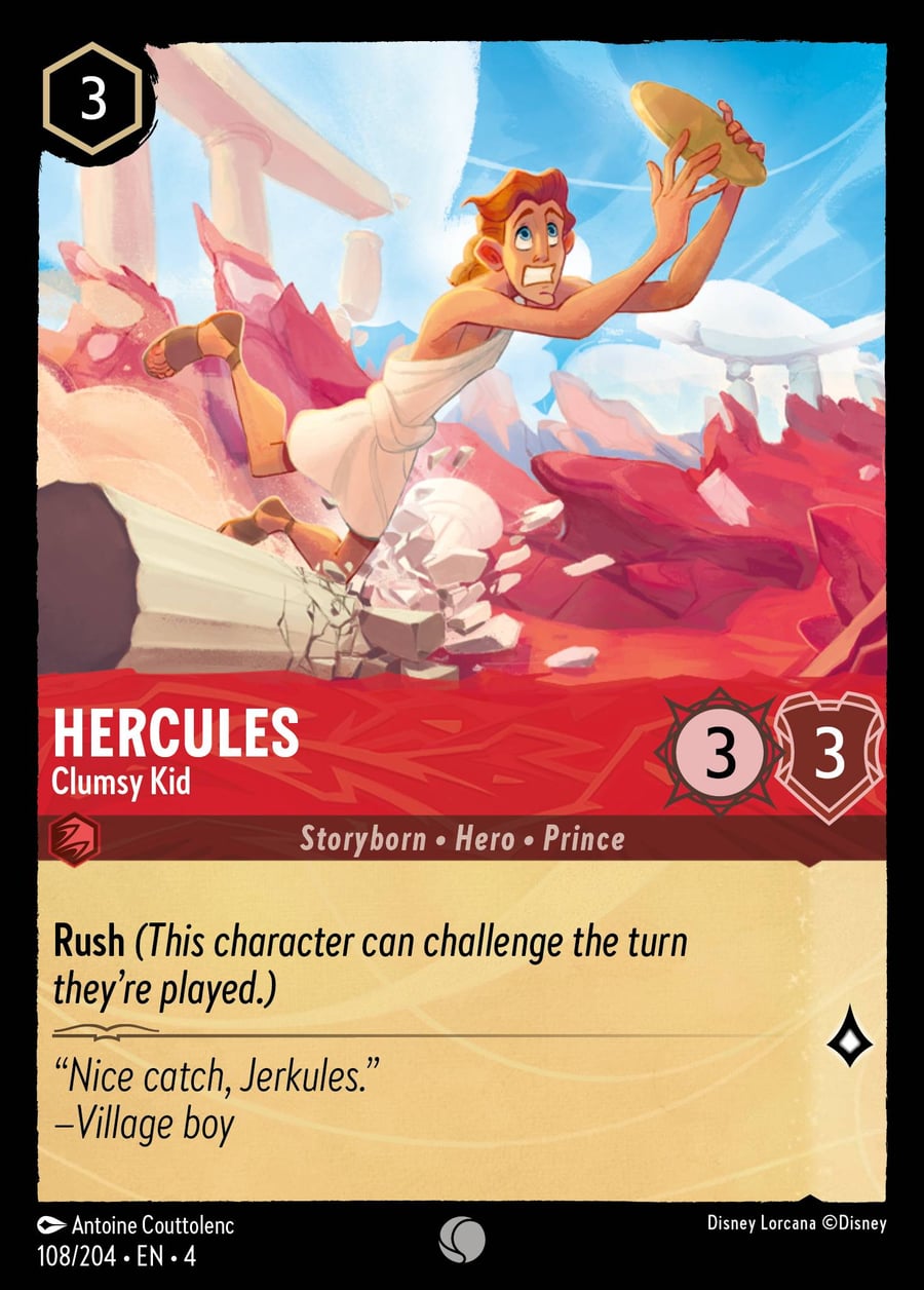 Hercules - Clumsy Kid card art