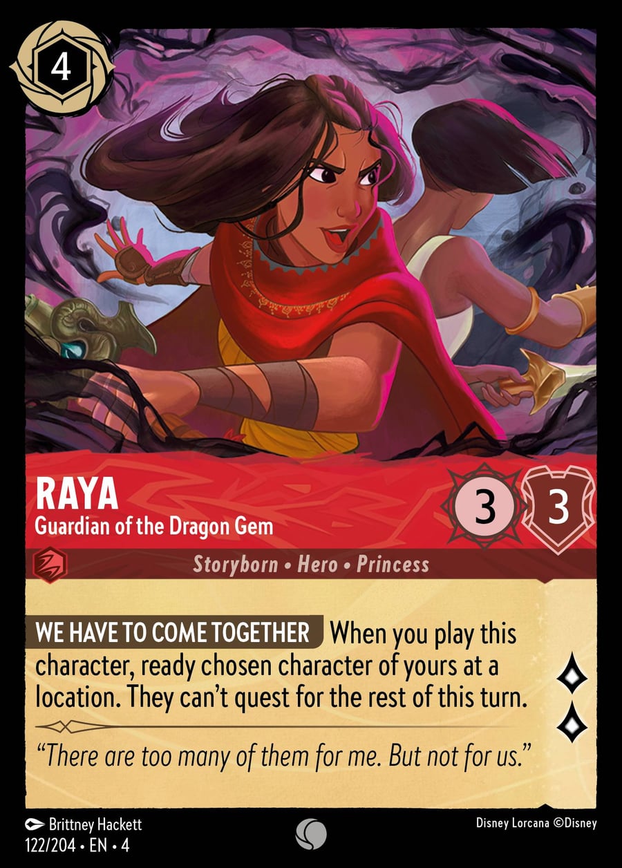 Raya - Guardian of the Dragon Gem card art