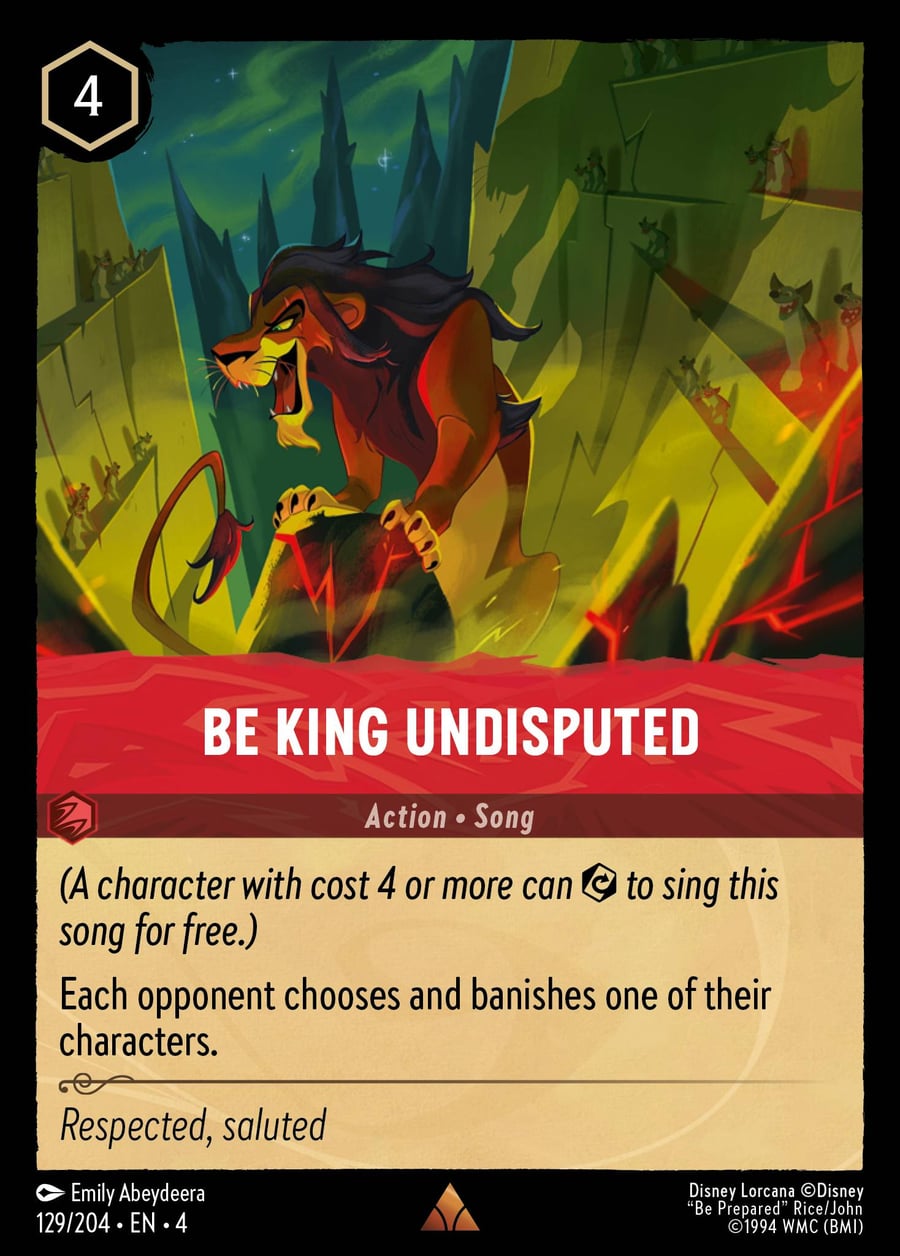 Be King Undisputed card art