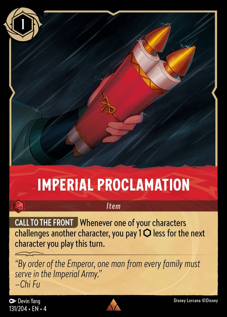 Imperial Proclamation card art