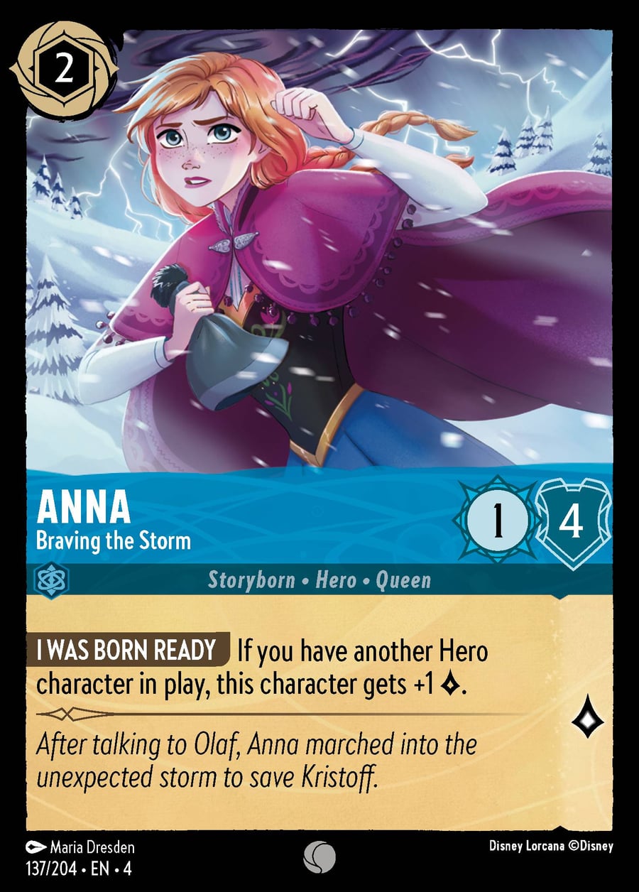 Anna - Braving the Storm card art