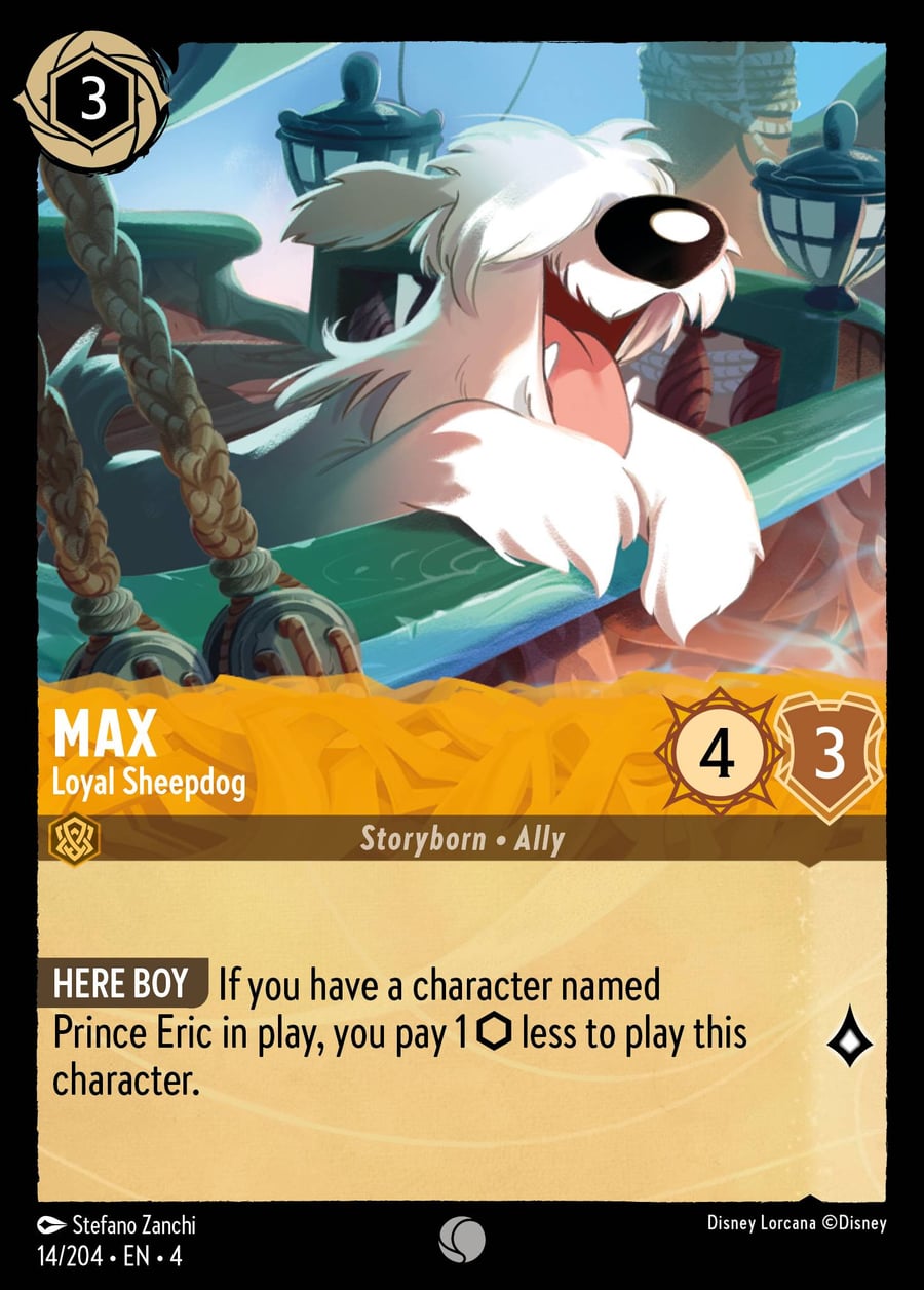 Max - Loyal Sheepdog card art