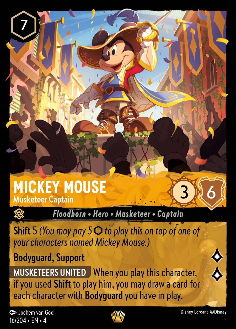 Mickey Mouse - Musketeer Captain card art