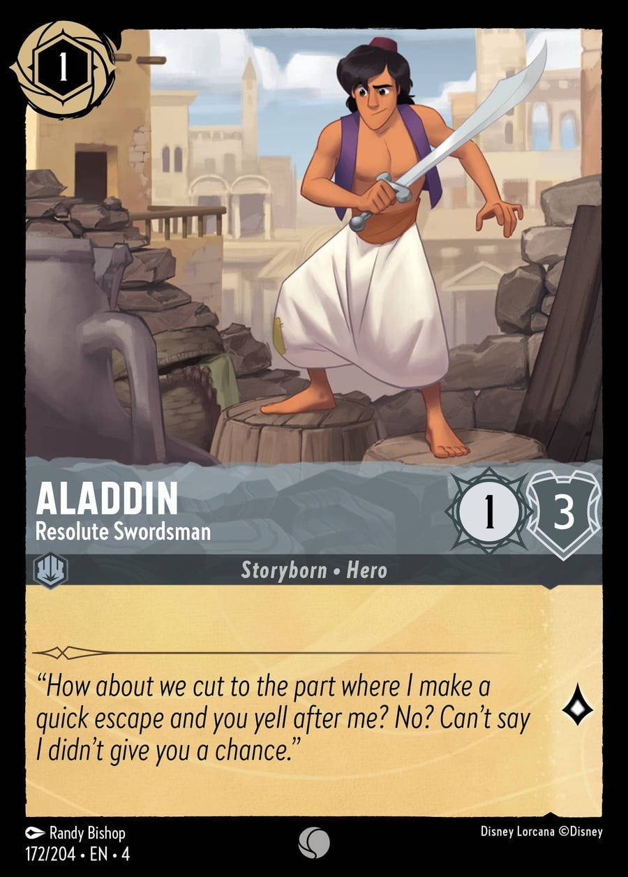 Aladdin - Resolute Swordsman card art
