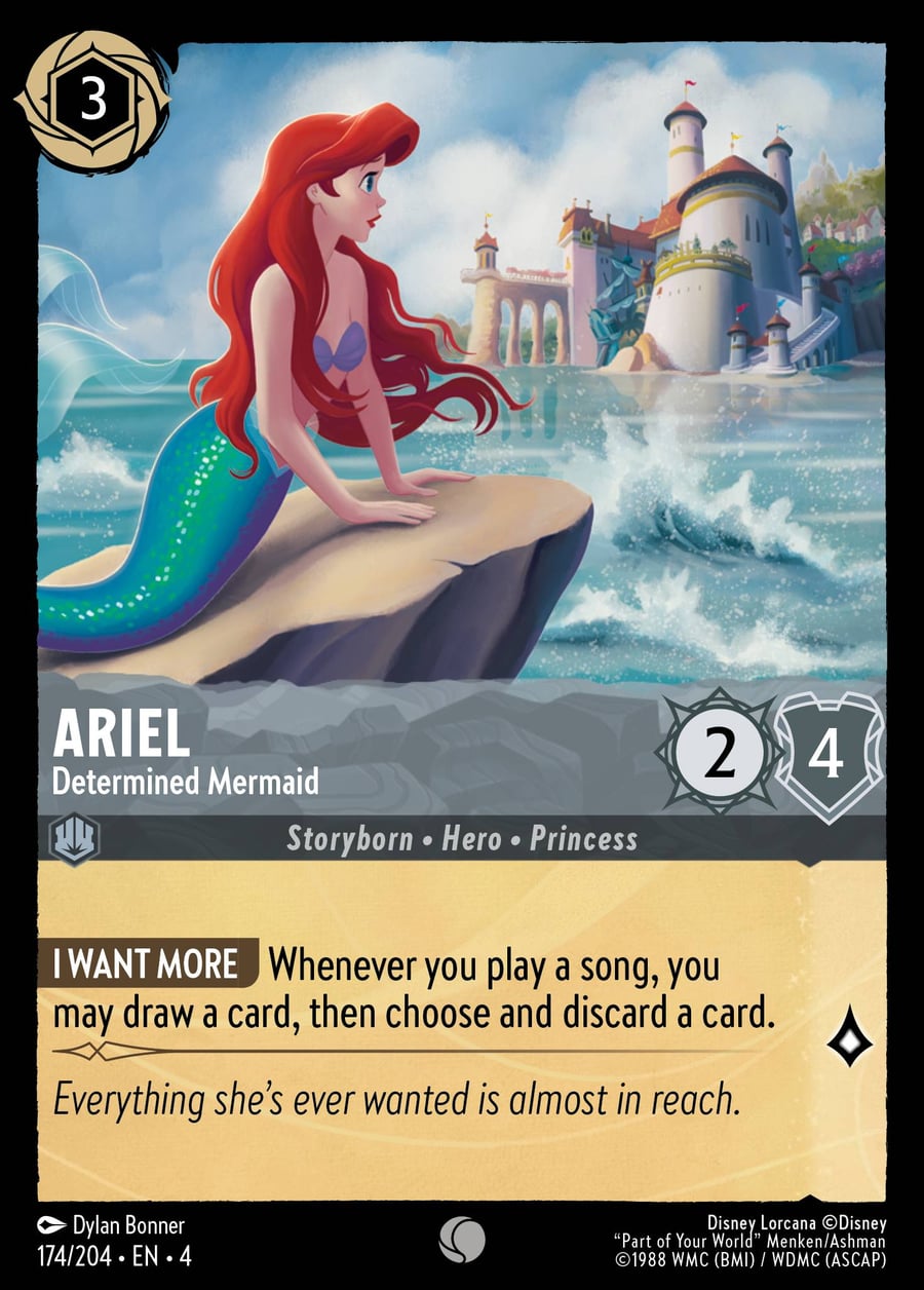 Ariel - Determined Mermaid card art