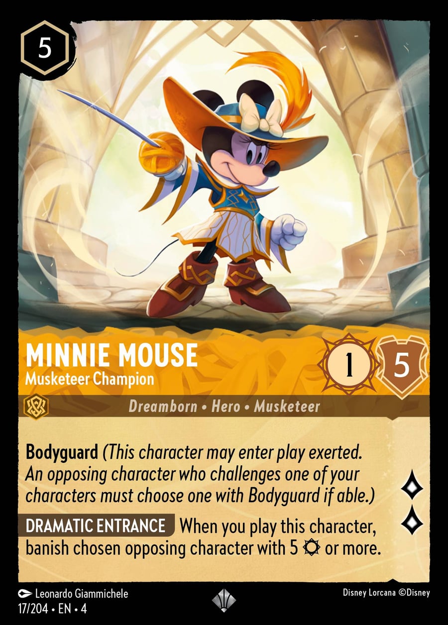 Minnie Mouse - Musketeer Champion card art