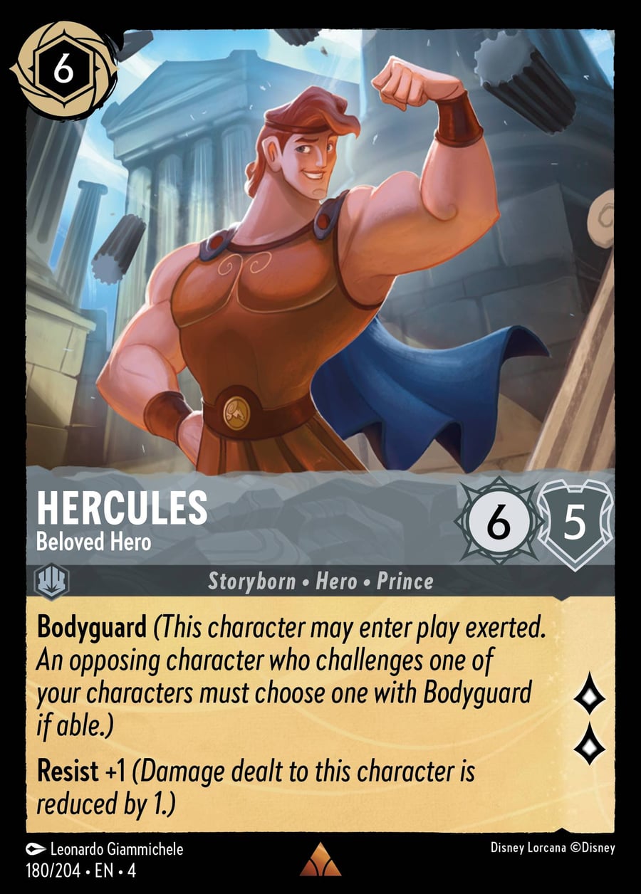 Hercules - Beloved Hero card art