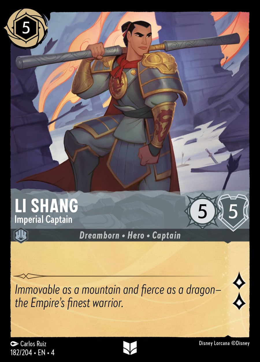 Li Shang - Imperial Captain card art