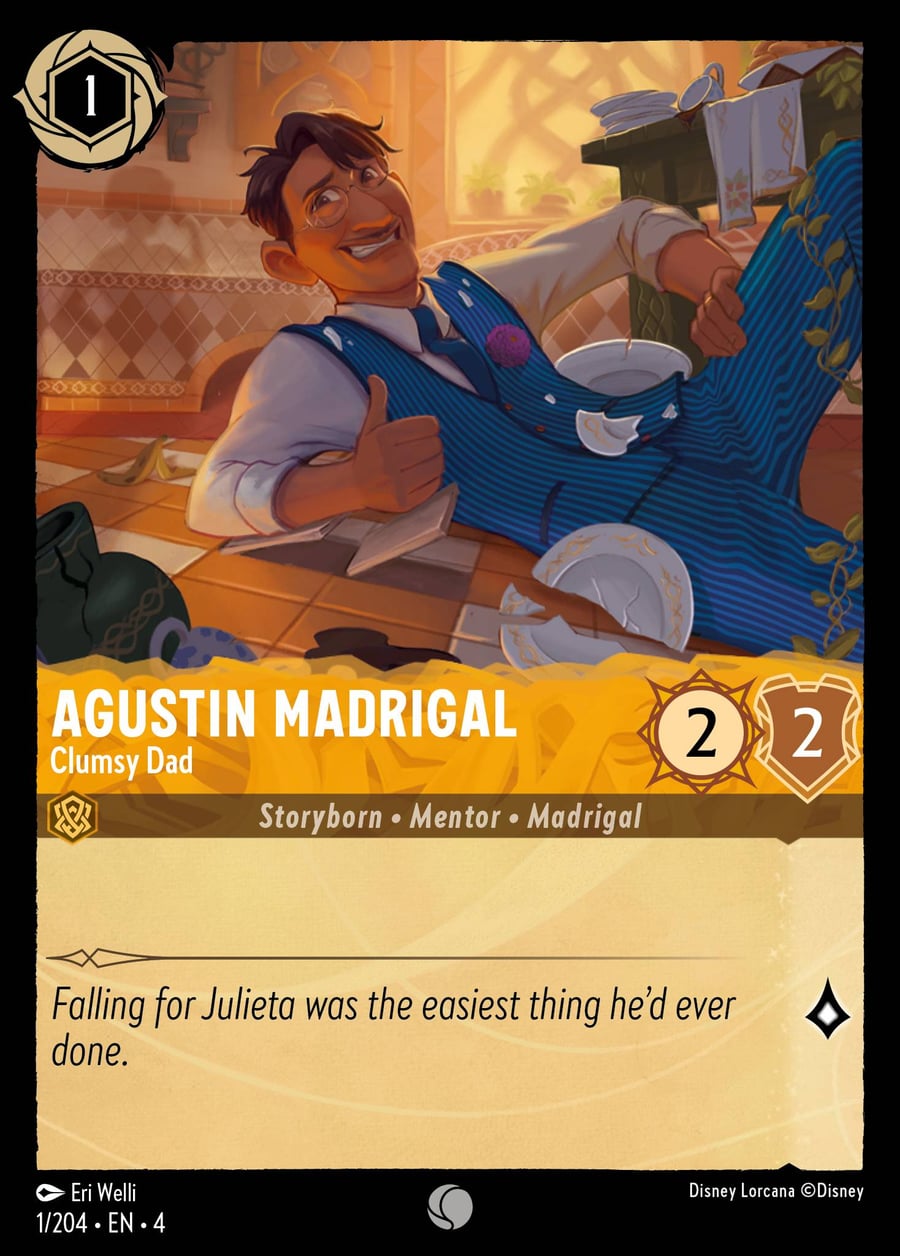 Agustin Madrigal - Clumsy Dad card art