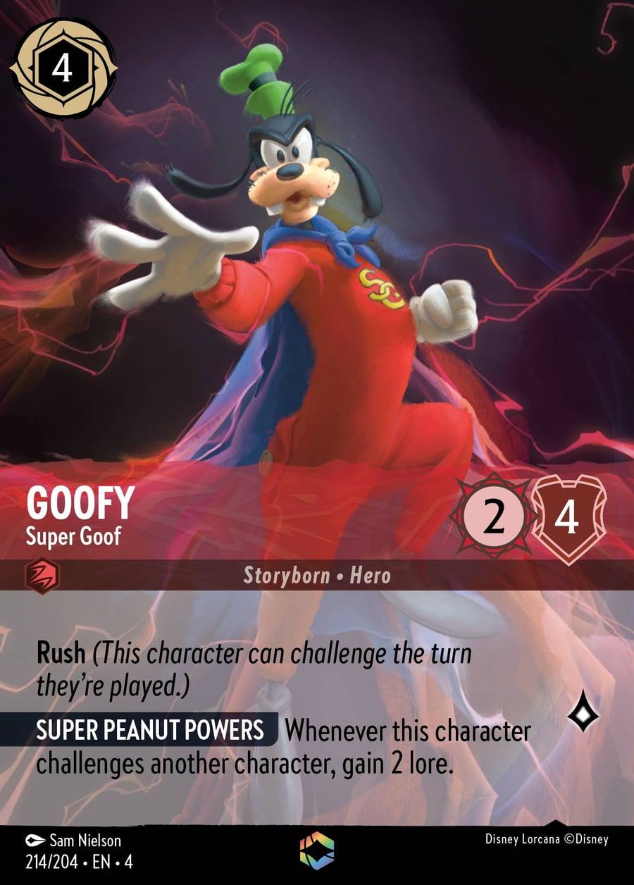 Goofy - Super Goof card art