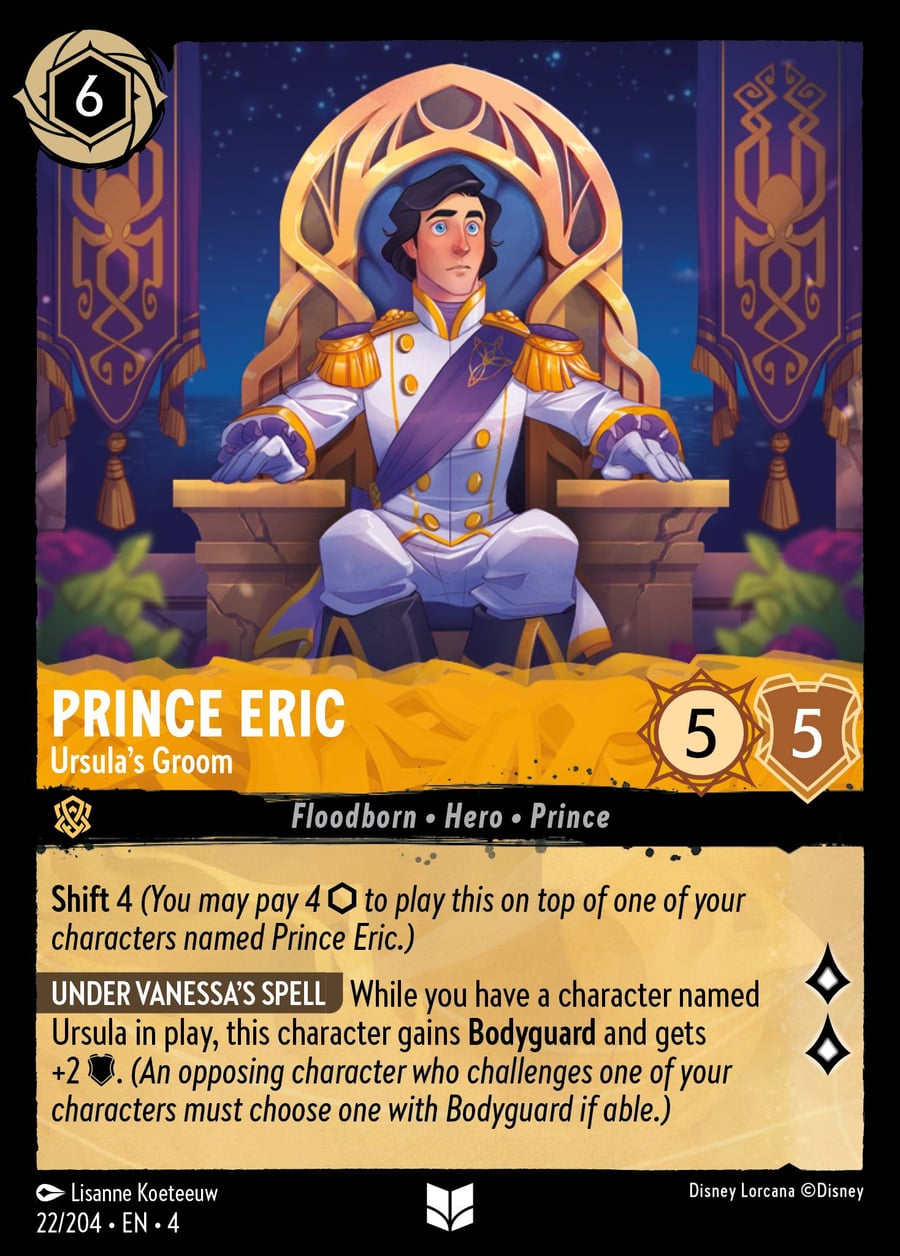 Prince Eric - Ursula's Groom card art