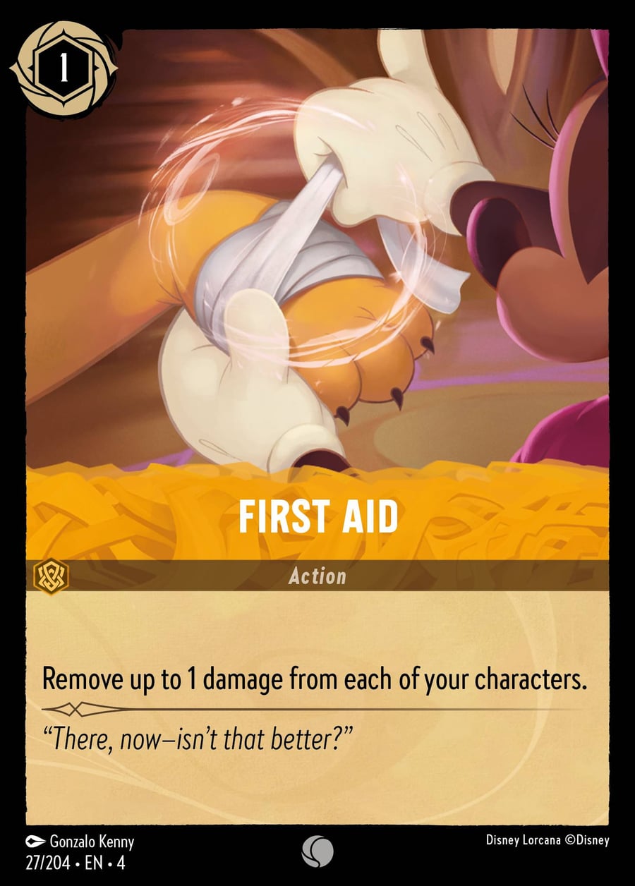 First Aid card art