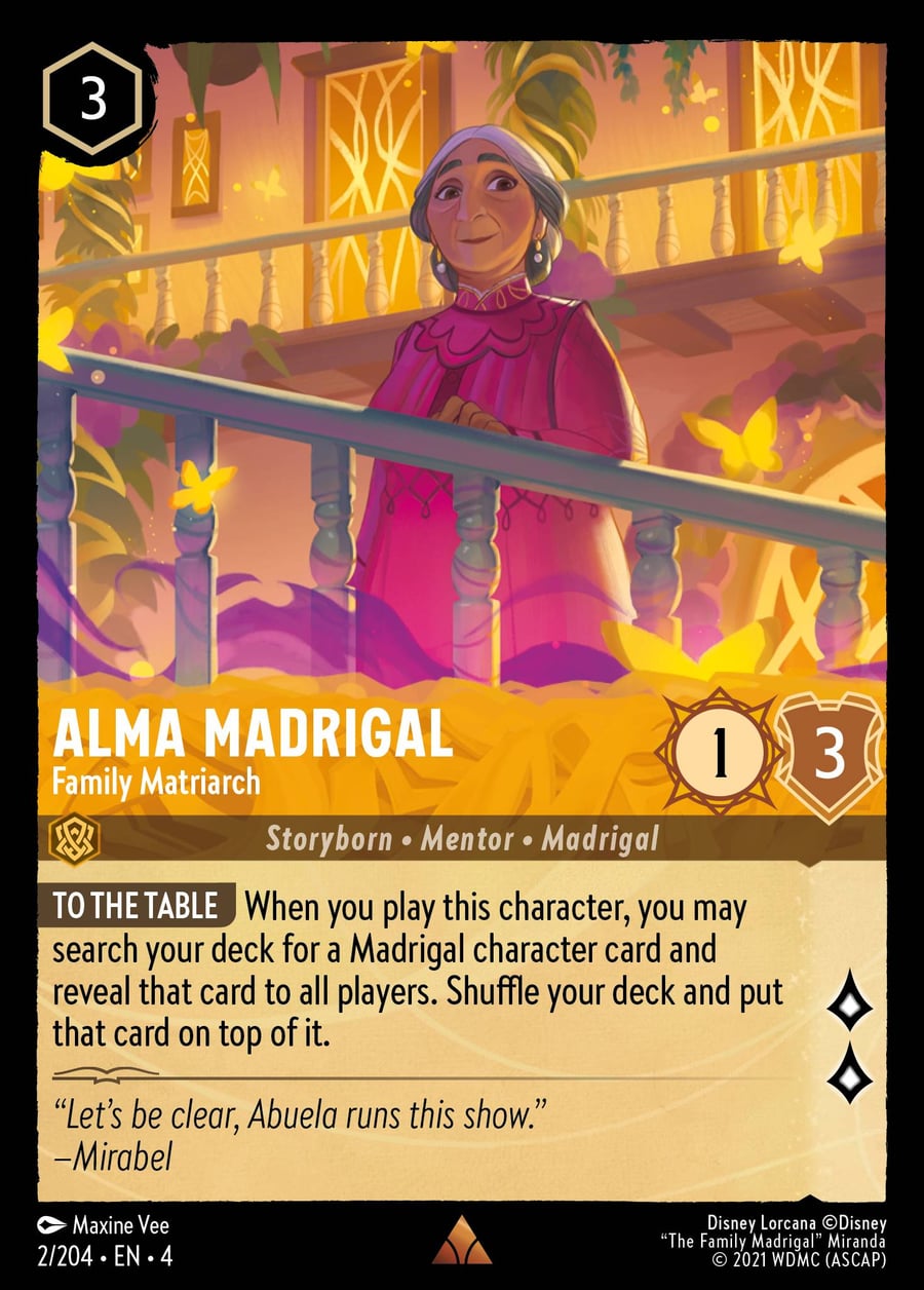 Alma Madrigal - Family Matriarch card art