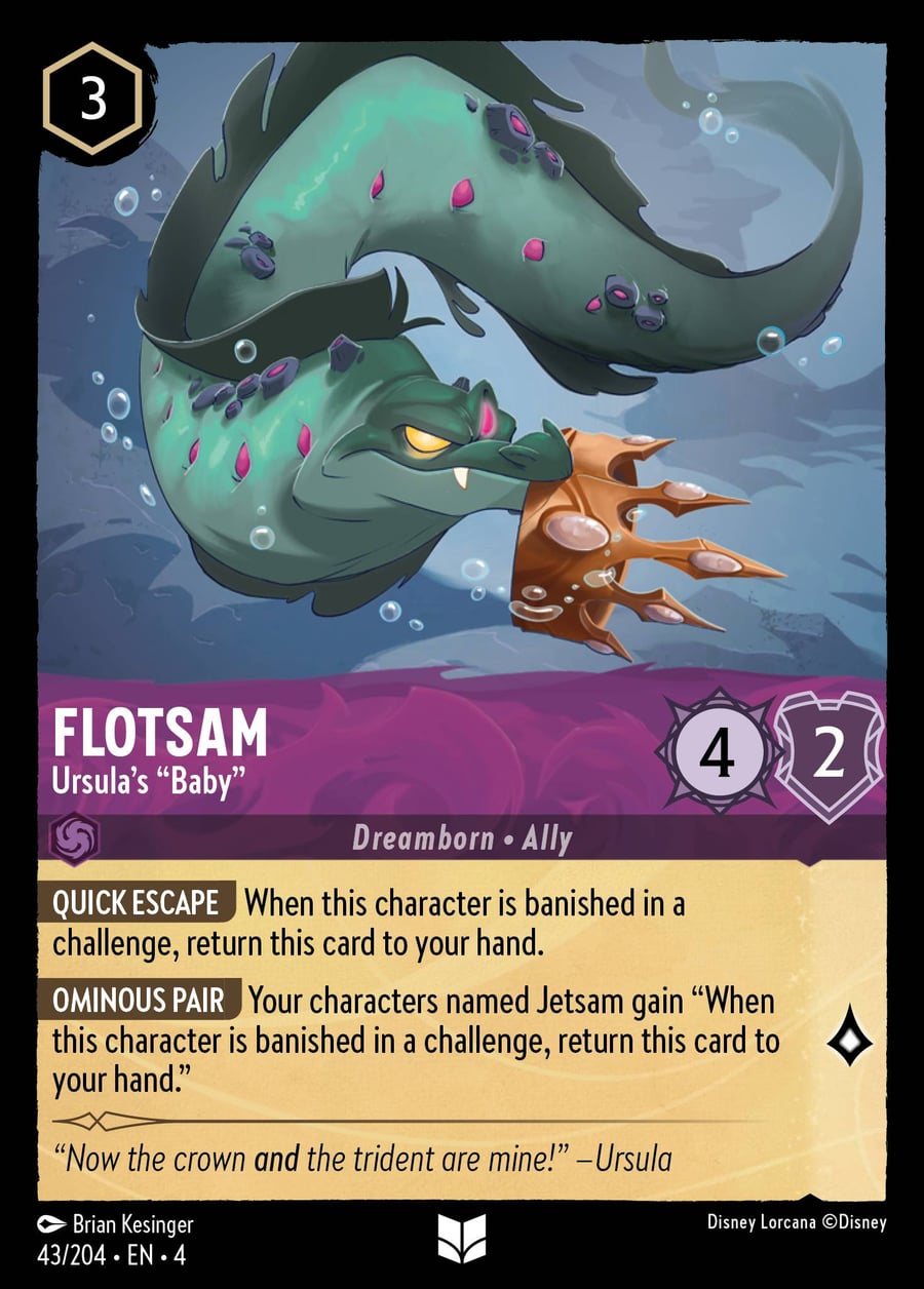 Flotsam - Ursula's "Baby card art