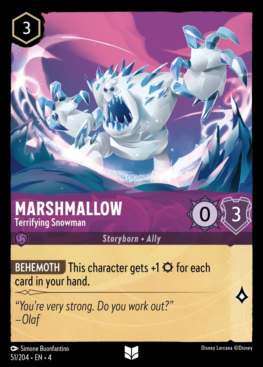Marshmallow - Terrifying Snowman card art