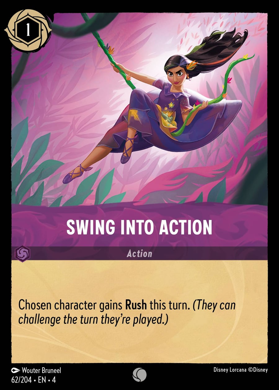 Swing into Action card art
