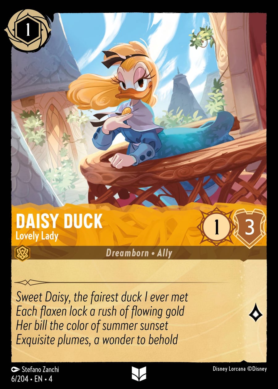 Daisy Duck - Lovely Lady card art