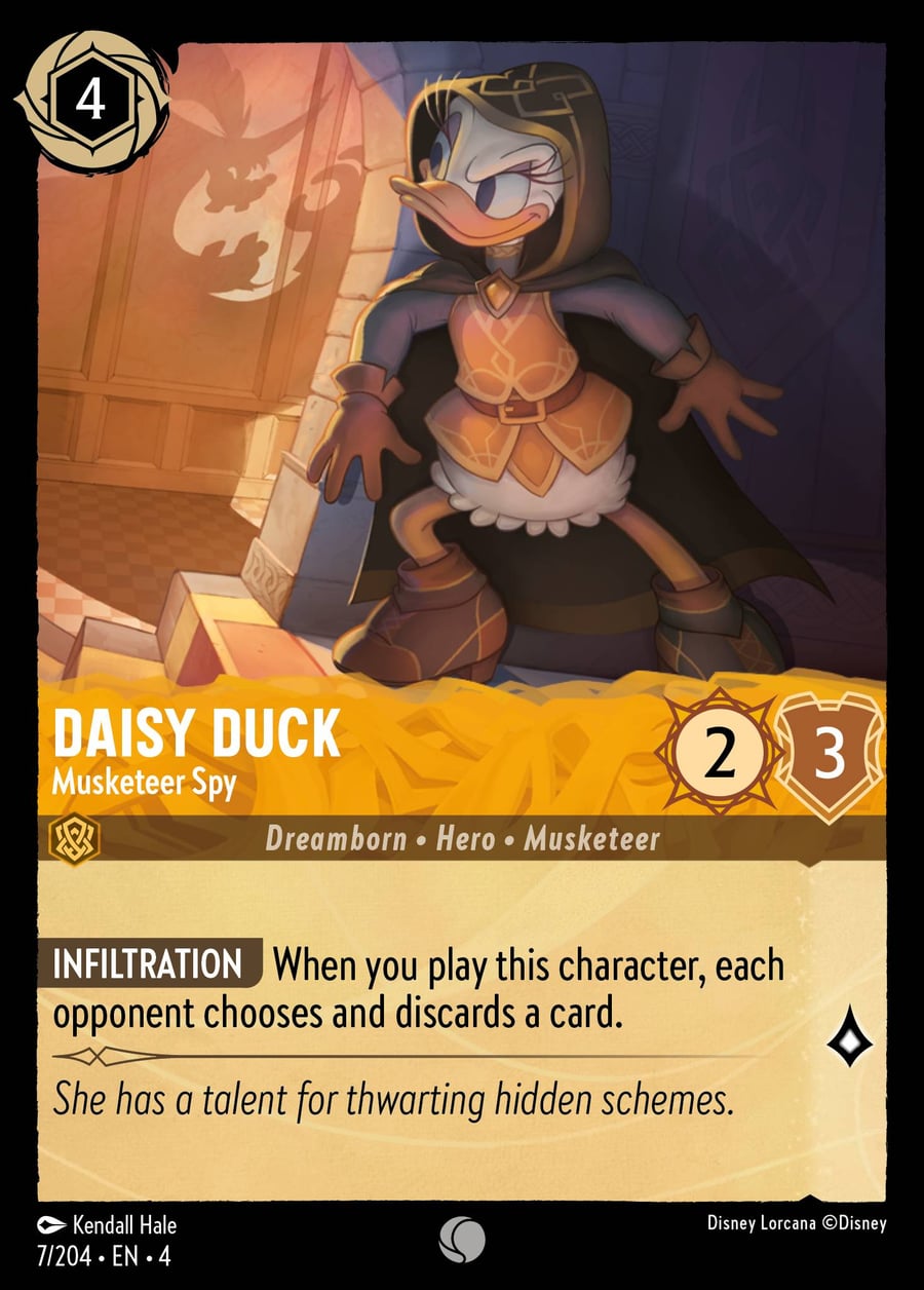 Daisy Duck - Musketeer Spy card art