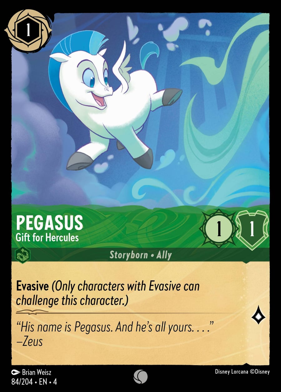 Pegasus - Gift for Hercules card art