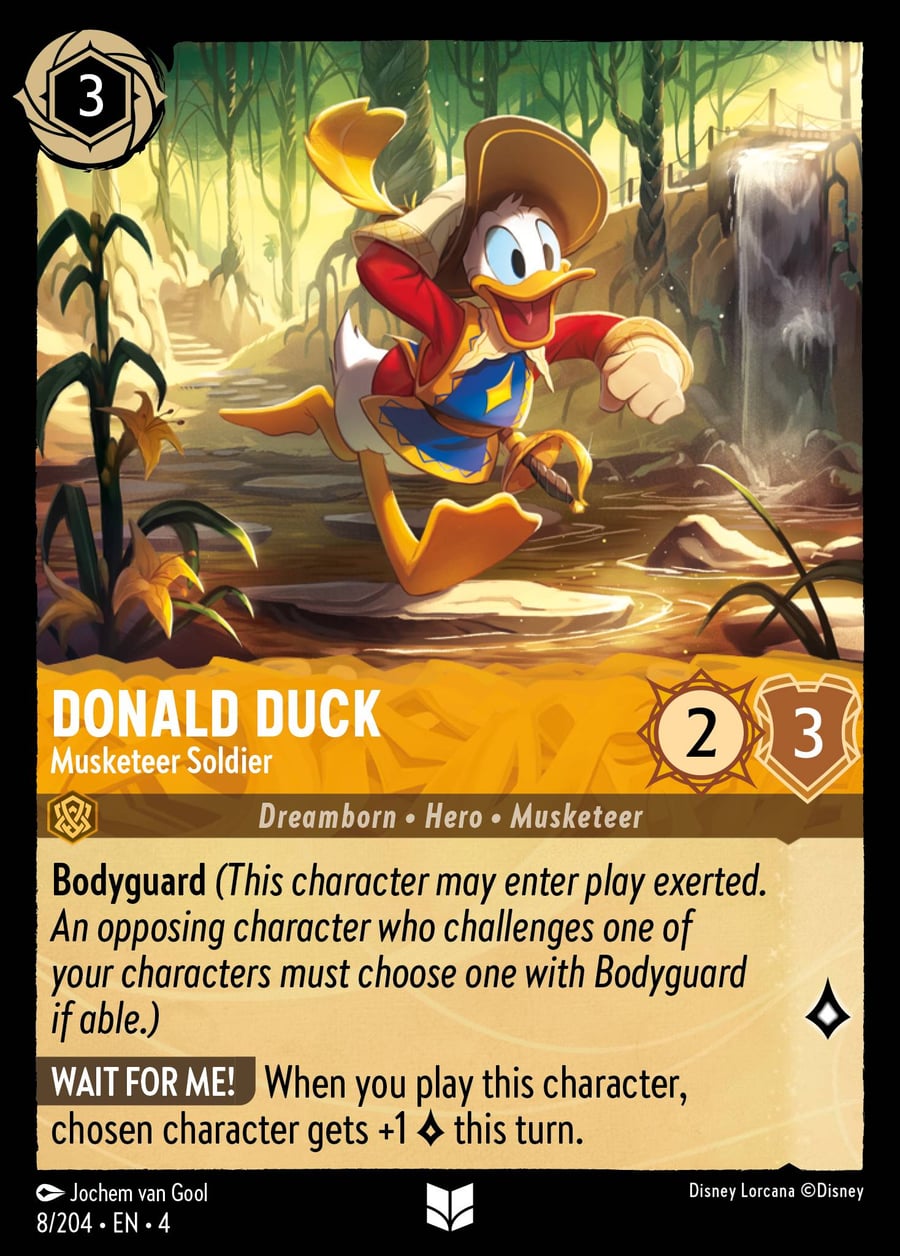 Donald Duck - Musketeer Soldier card art