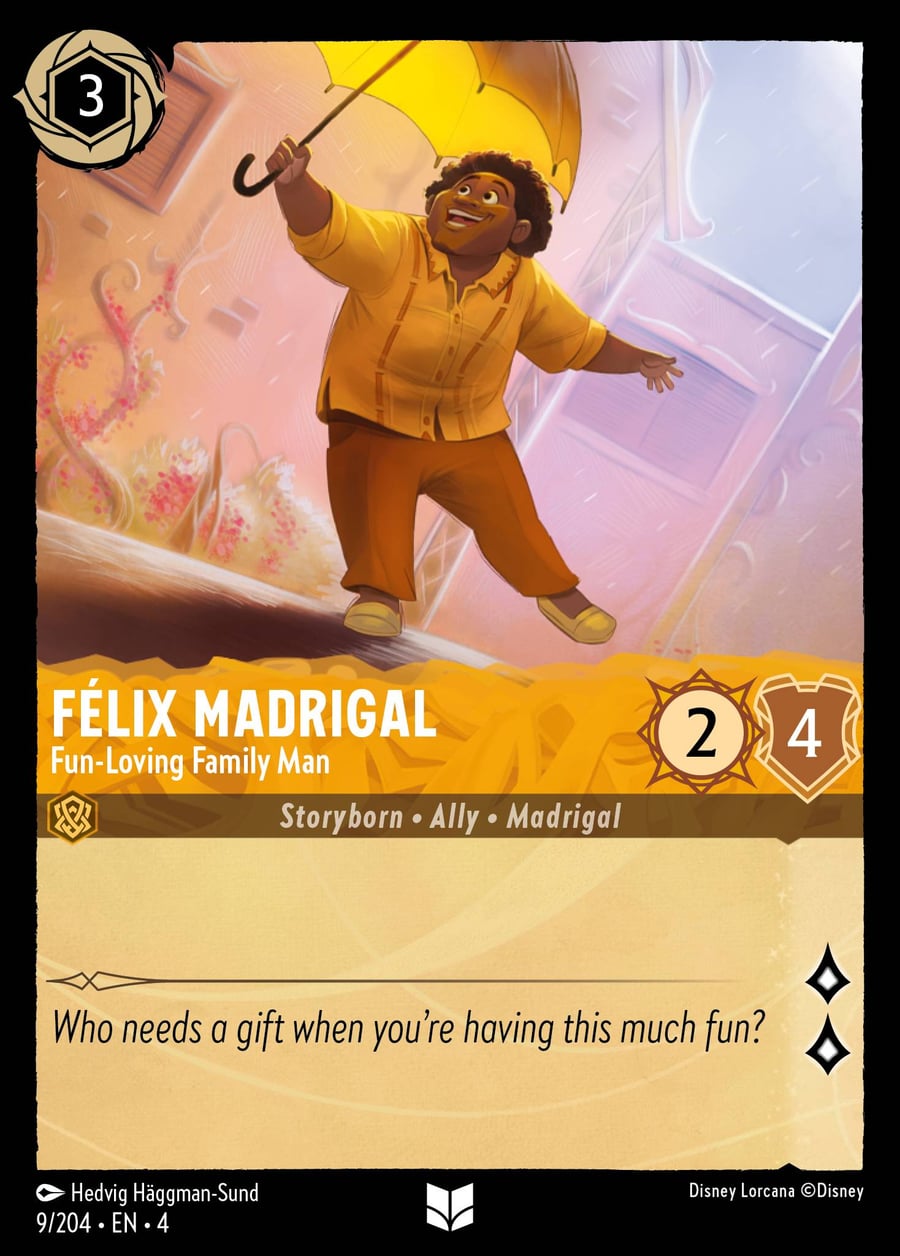 Félix Madrigal - Fun-Loving Family Man card art