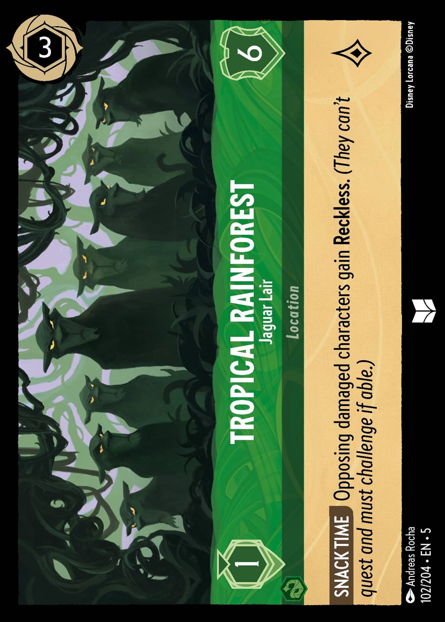Tropical Rainforest - Jaguar Lair card art