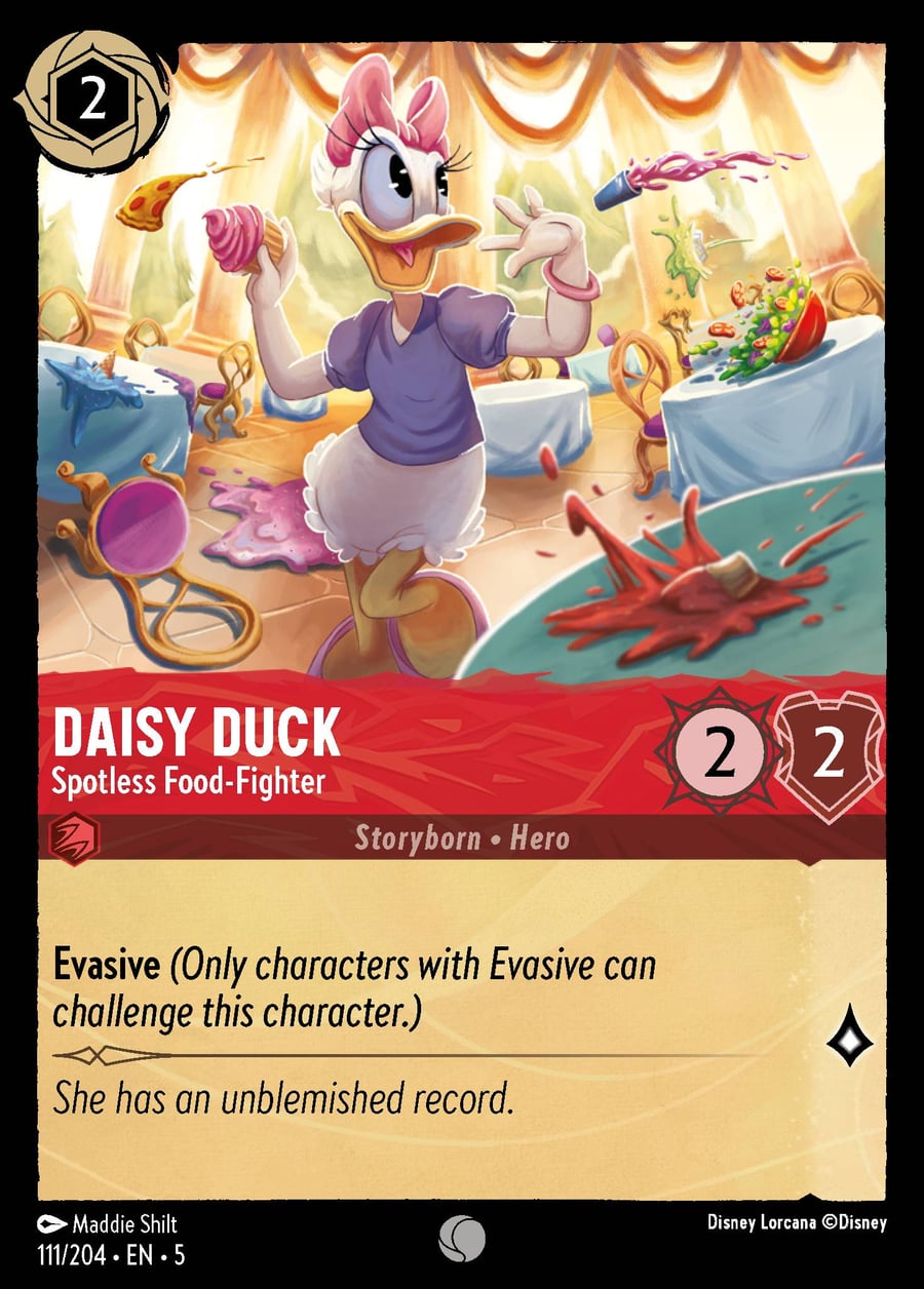 Daisy Duck - Spotless Food-Fighter card art
