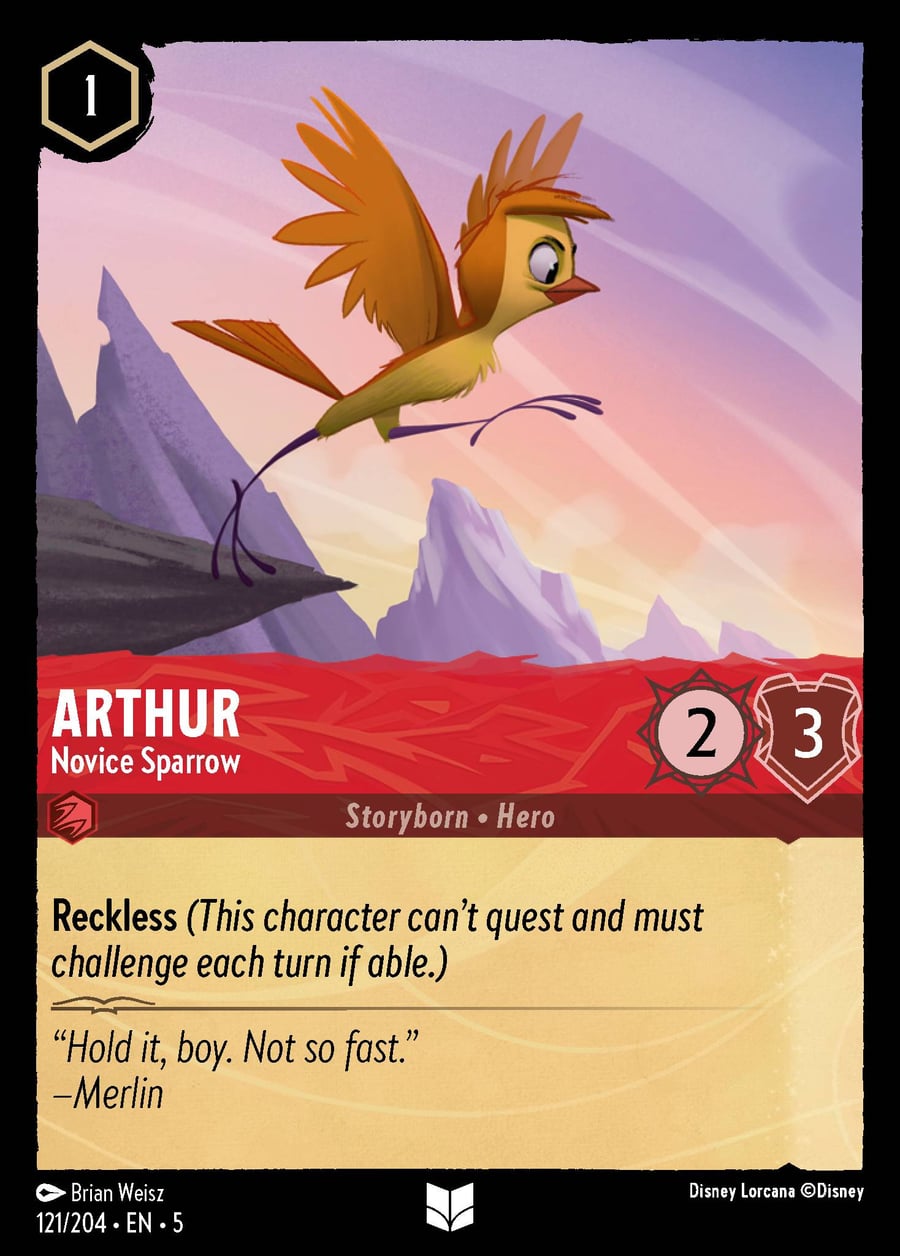 Arthur - Novice Sparrow card art
