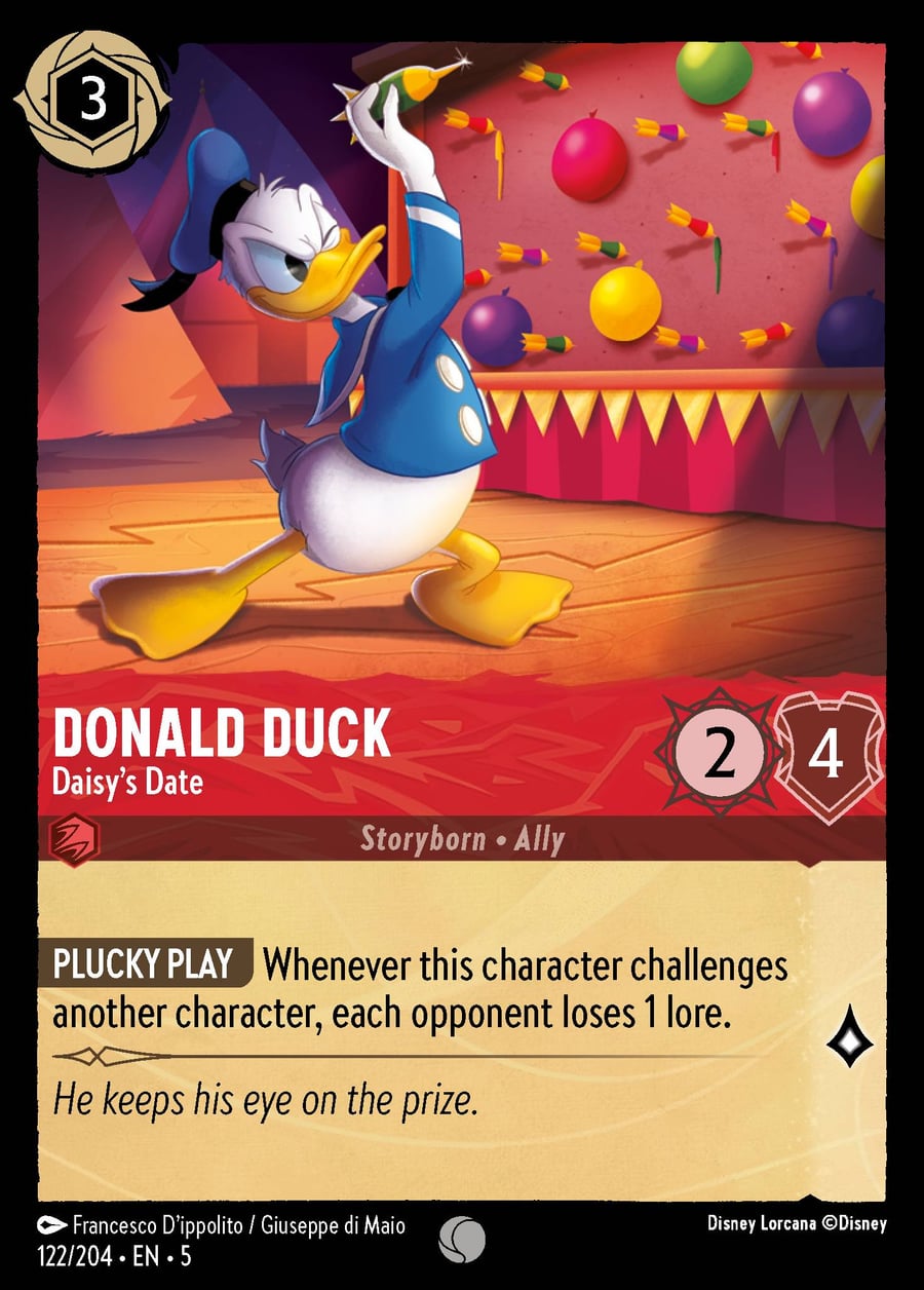 Donald Duck - Daisy's Date card art
