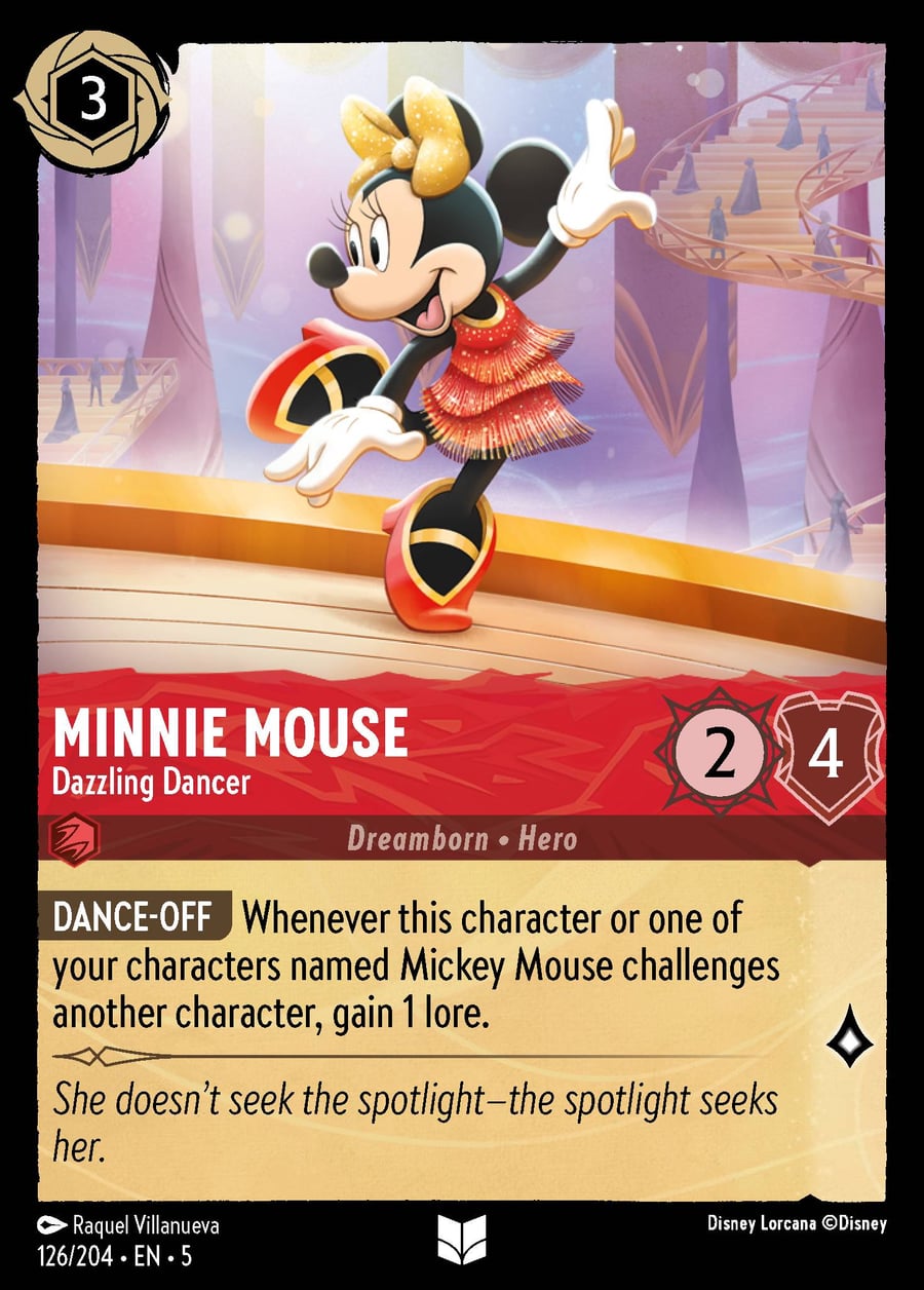 Minnie Mouse - Dazzling Dancer card art
