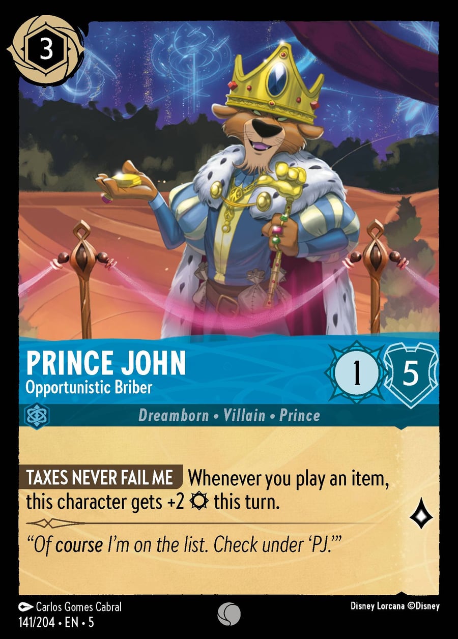 Prince John - Opportunistic Briber card art