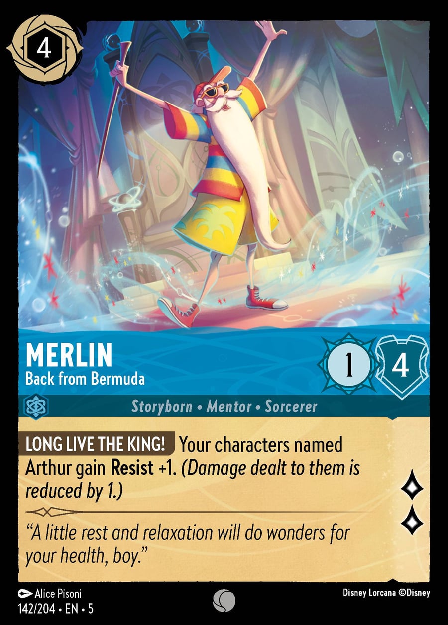 Merlin - Back from Bermuda card art