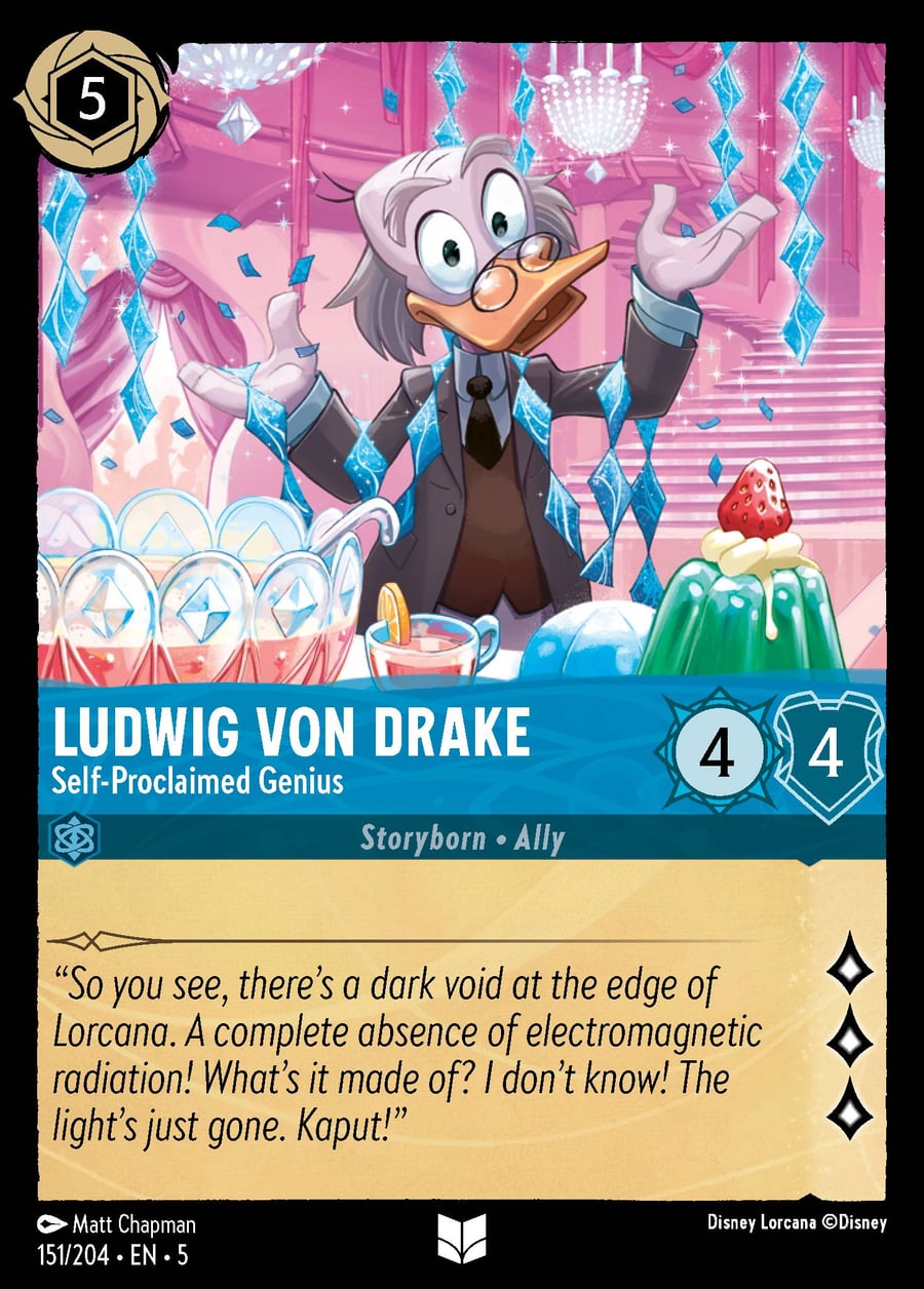 Ludwig von Drake - Self-Proclaimed Genius card art