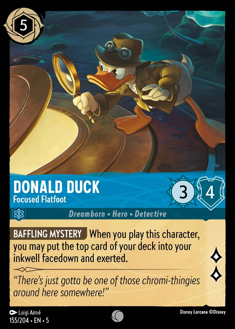 Donald Duck - Focused Flatfoot card art