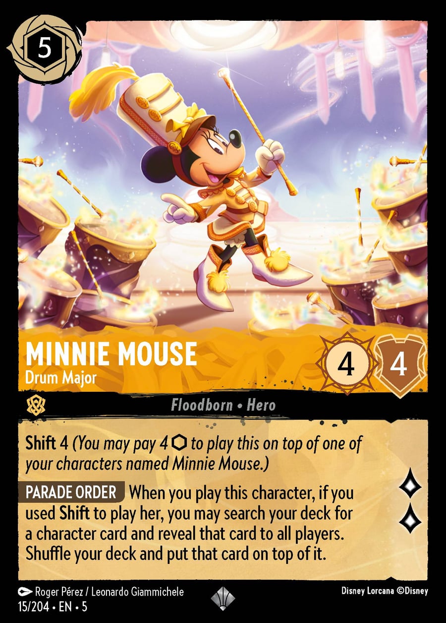 Minnie Mouse - Drum Major card art