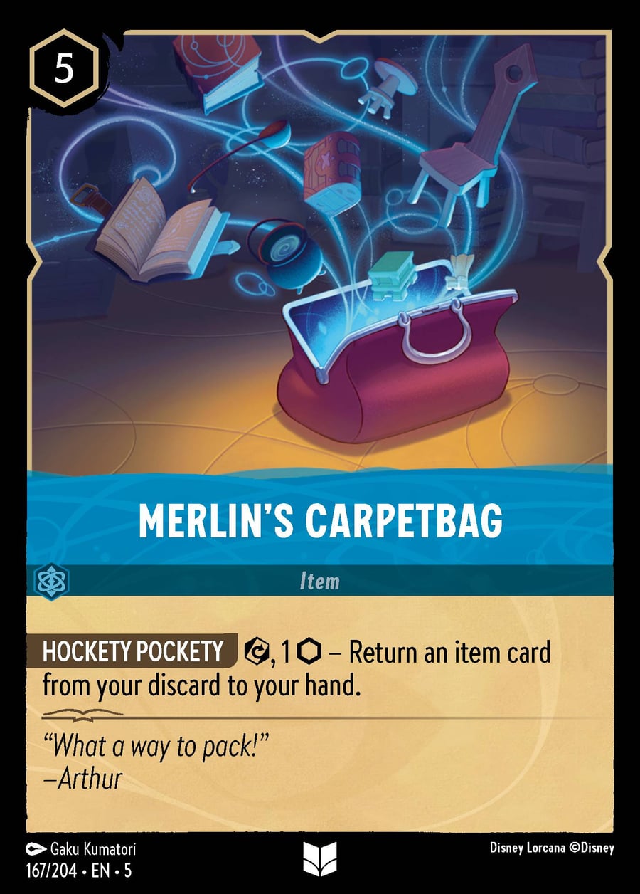Merlin's Carpetbag card art