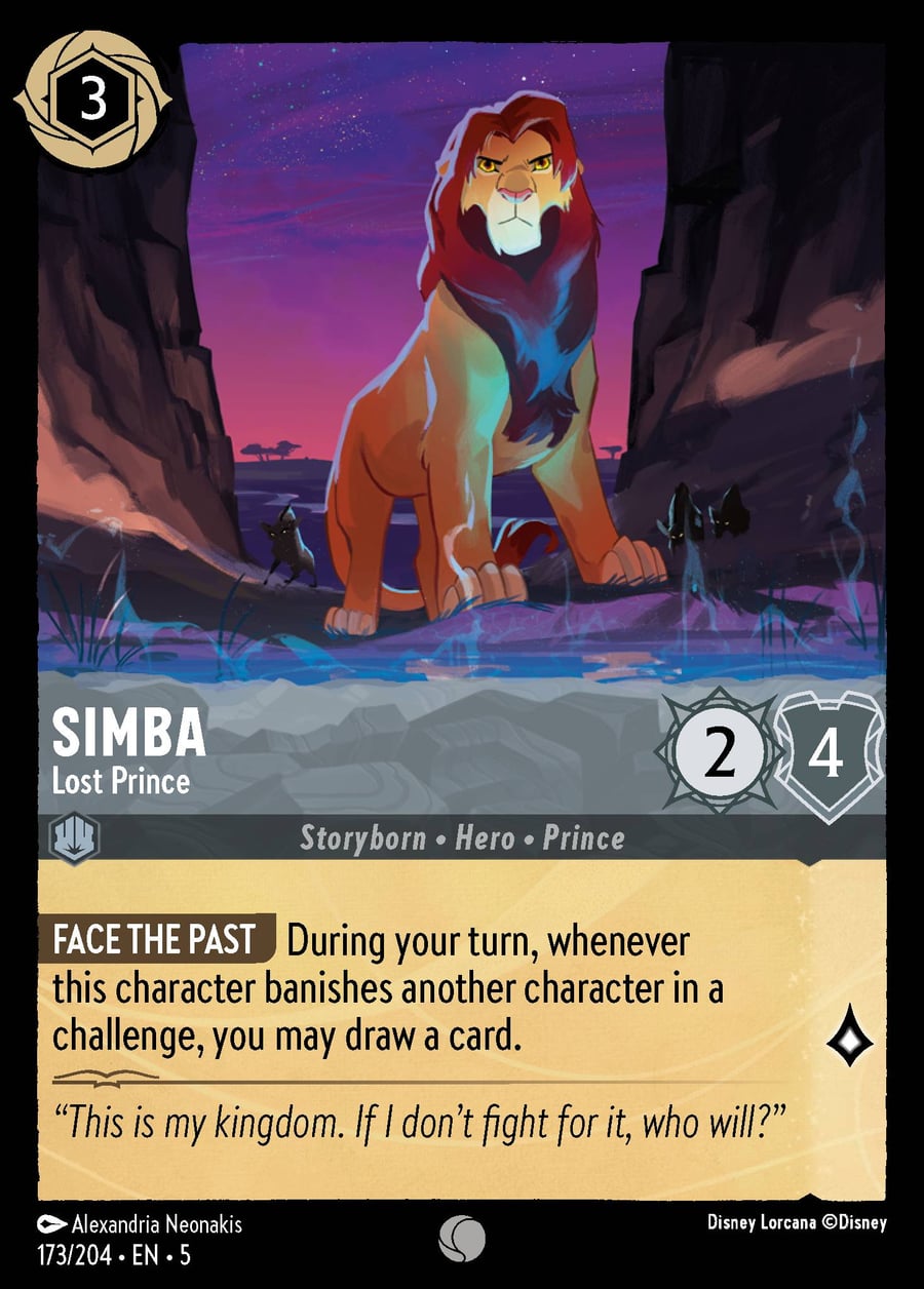 Simba - Lost Prince card art