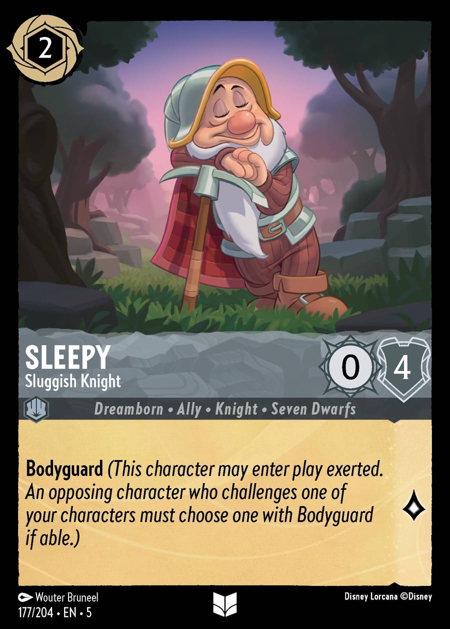 Sleepy - Sluggish Knight card art