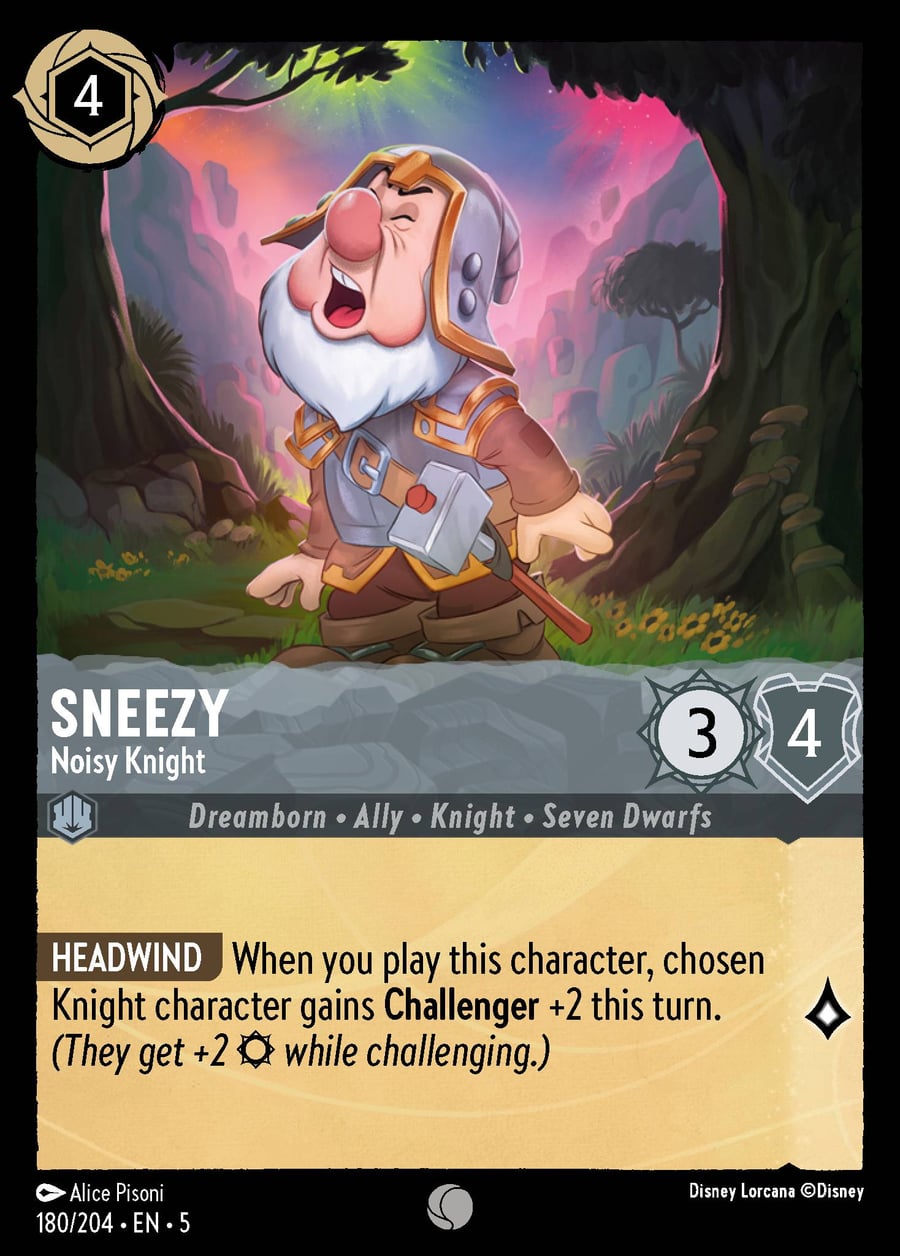 Sneezy - Noisy Knight card art