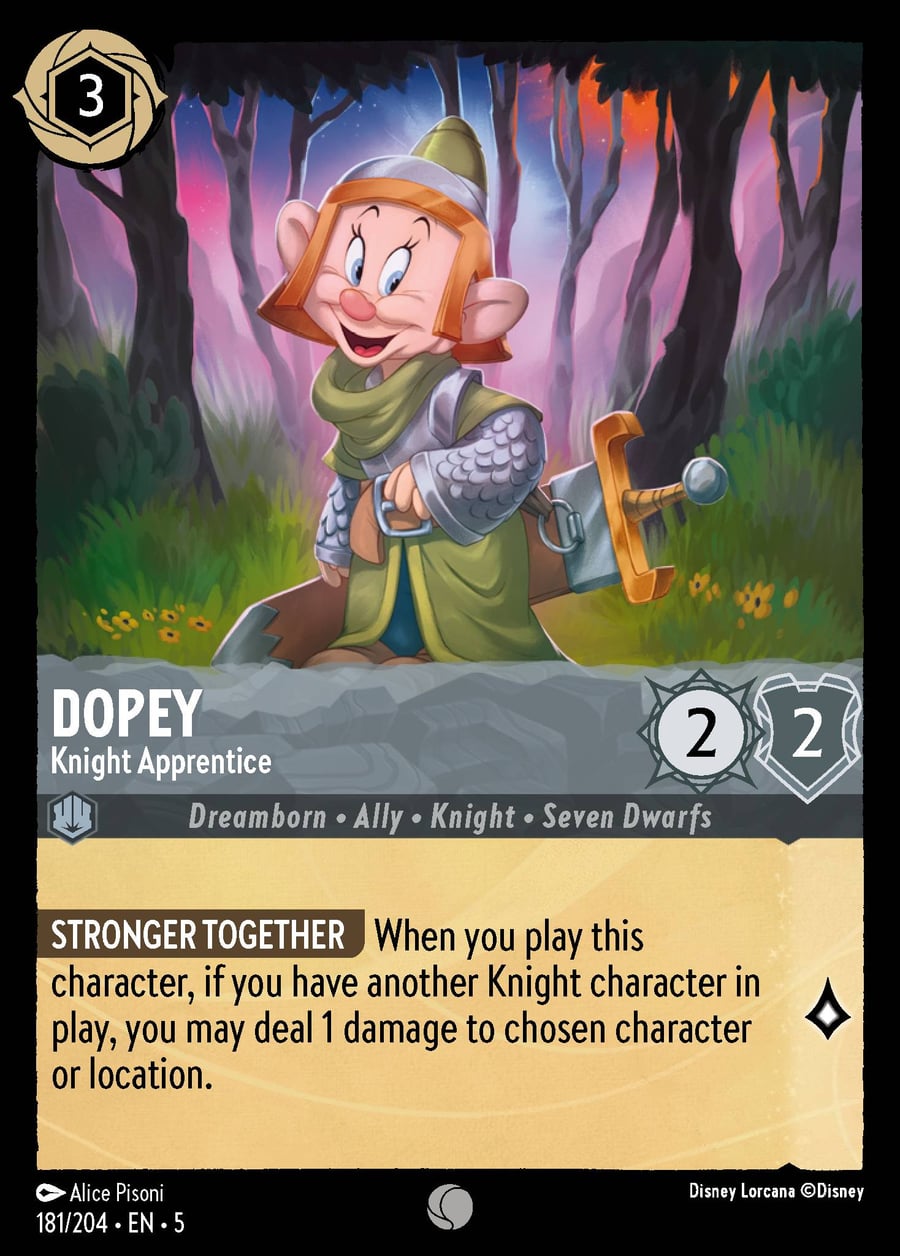 Dopey - Knight Apprentice card art