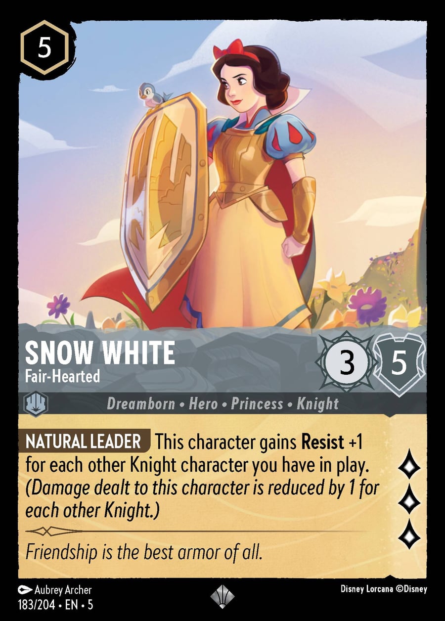 Snow White - Fair-Hearted card art