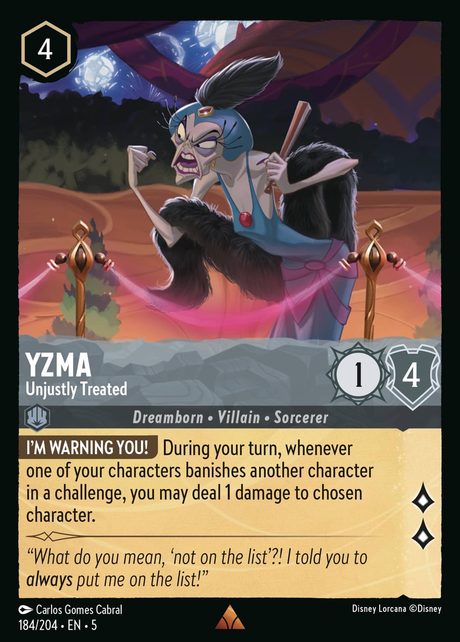 Yzma - Unjustly Treated card art