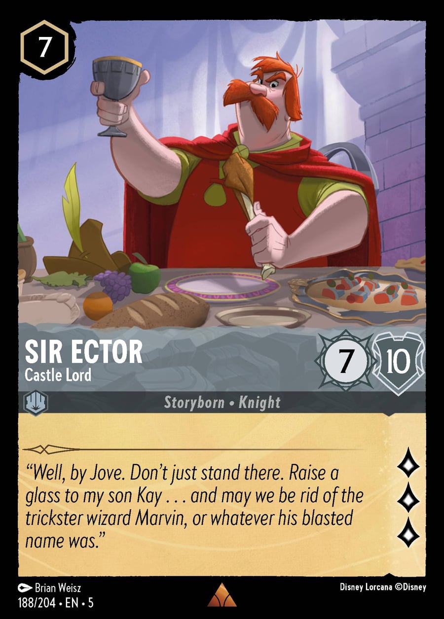 Sir Ector - Castle Lord card art