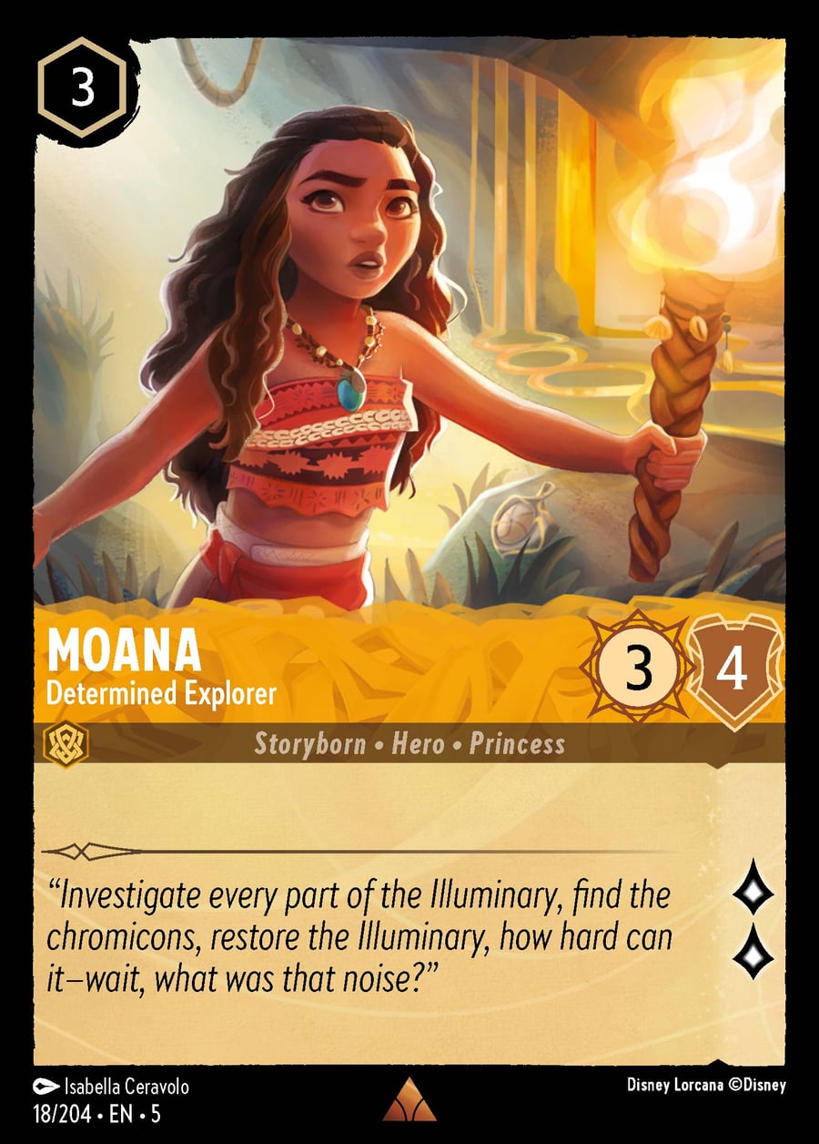 Moana - Determined Explorer card art
