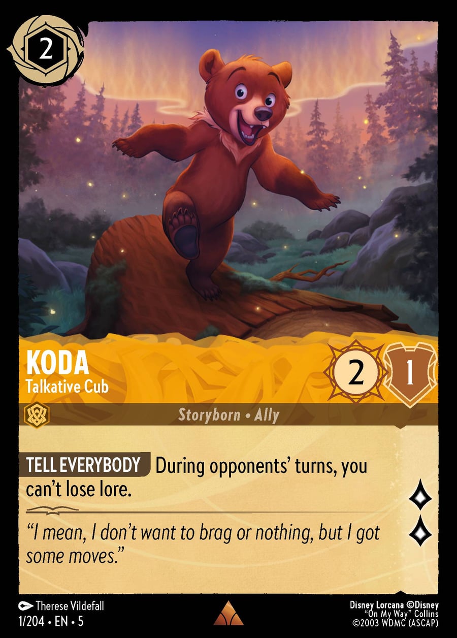 Koda - Talkative Cub card art