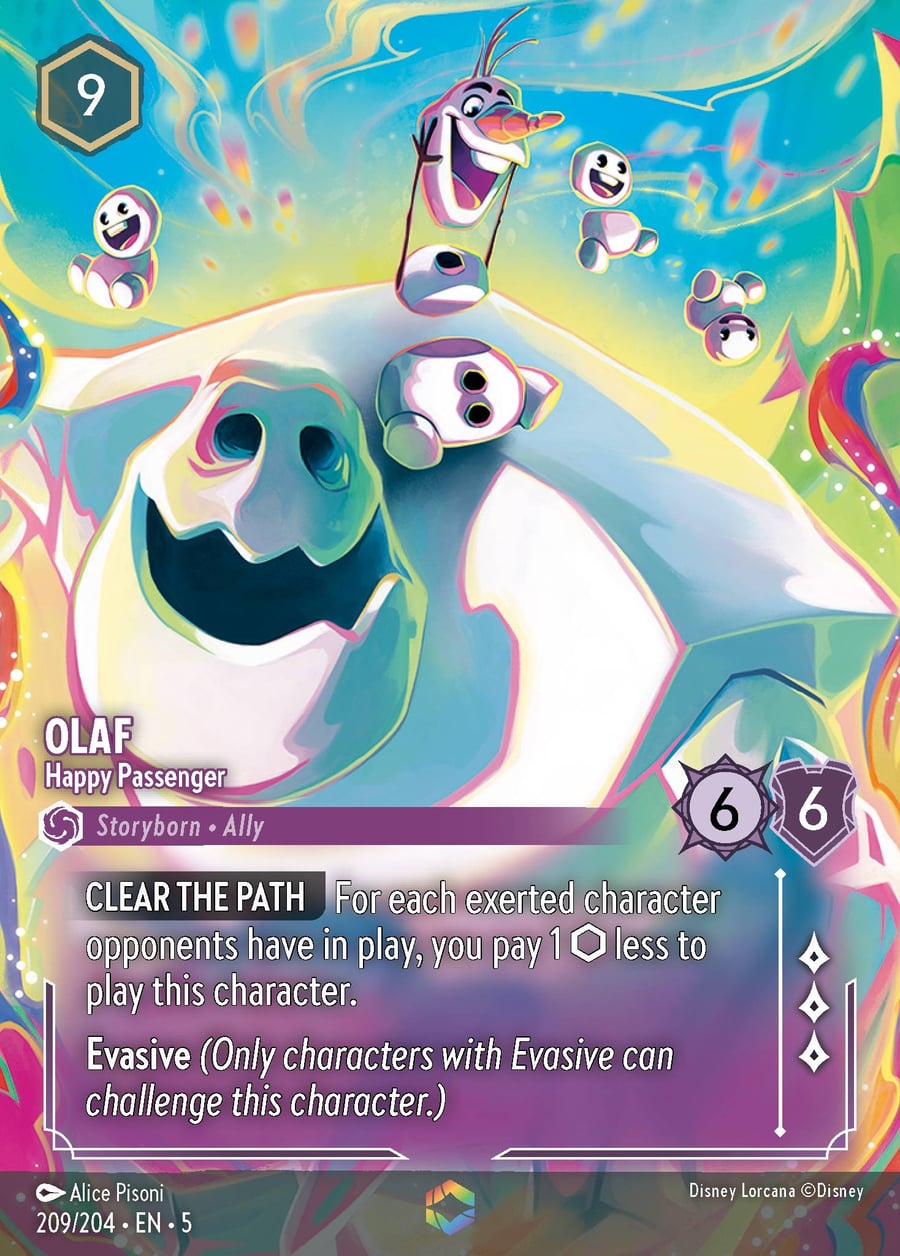 Olaf - Happy Passenger card art