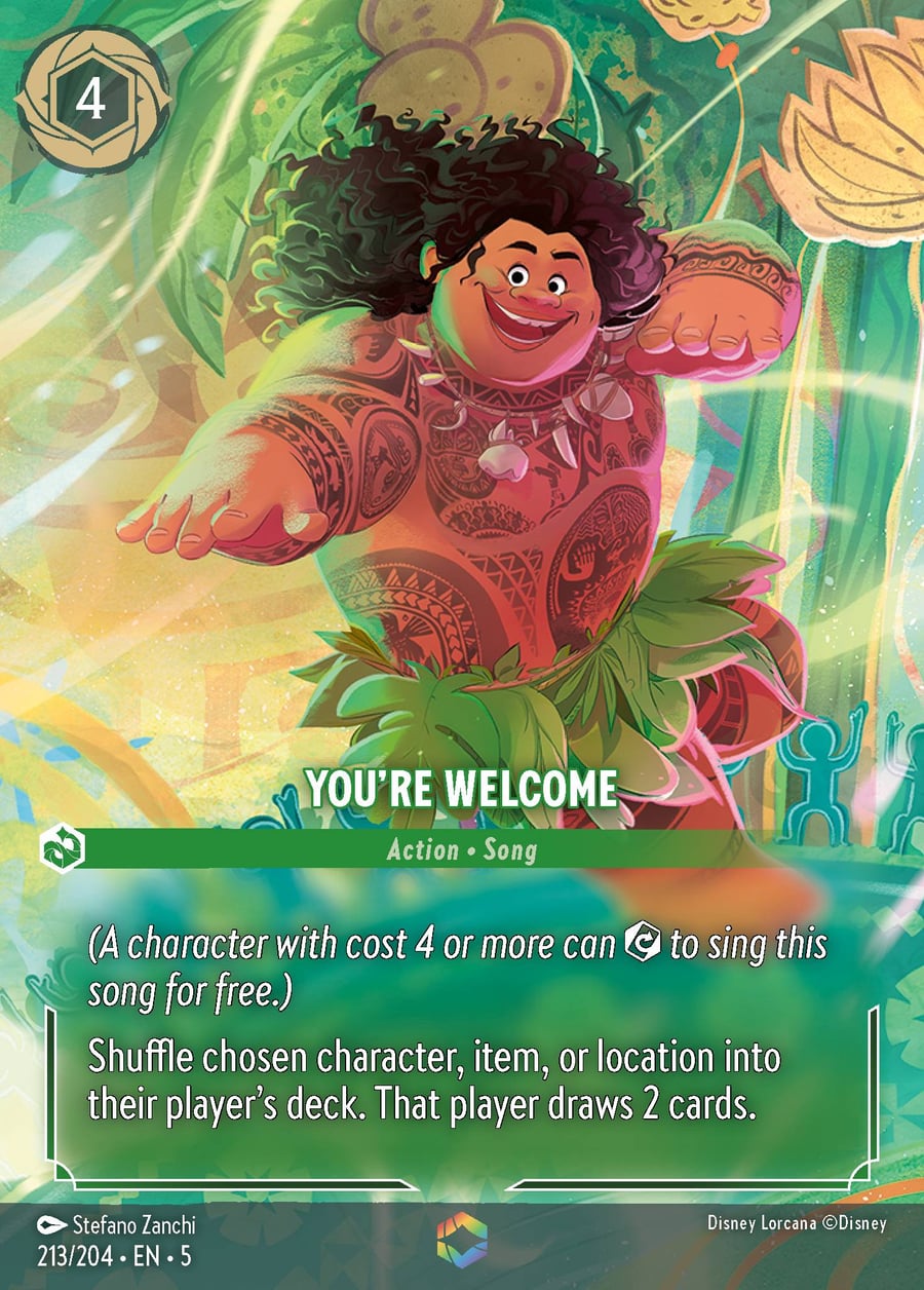 You're Welcome card art