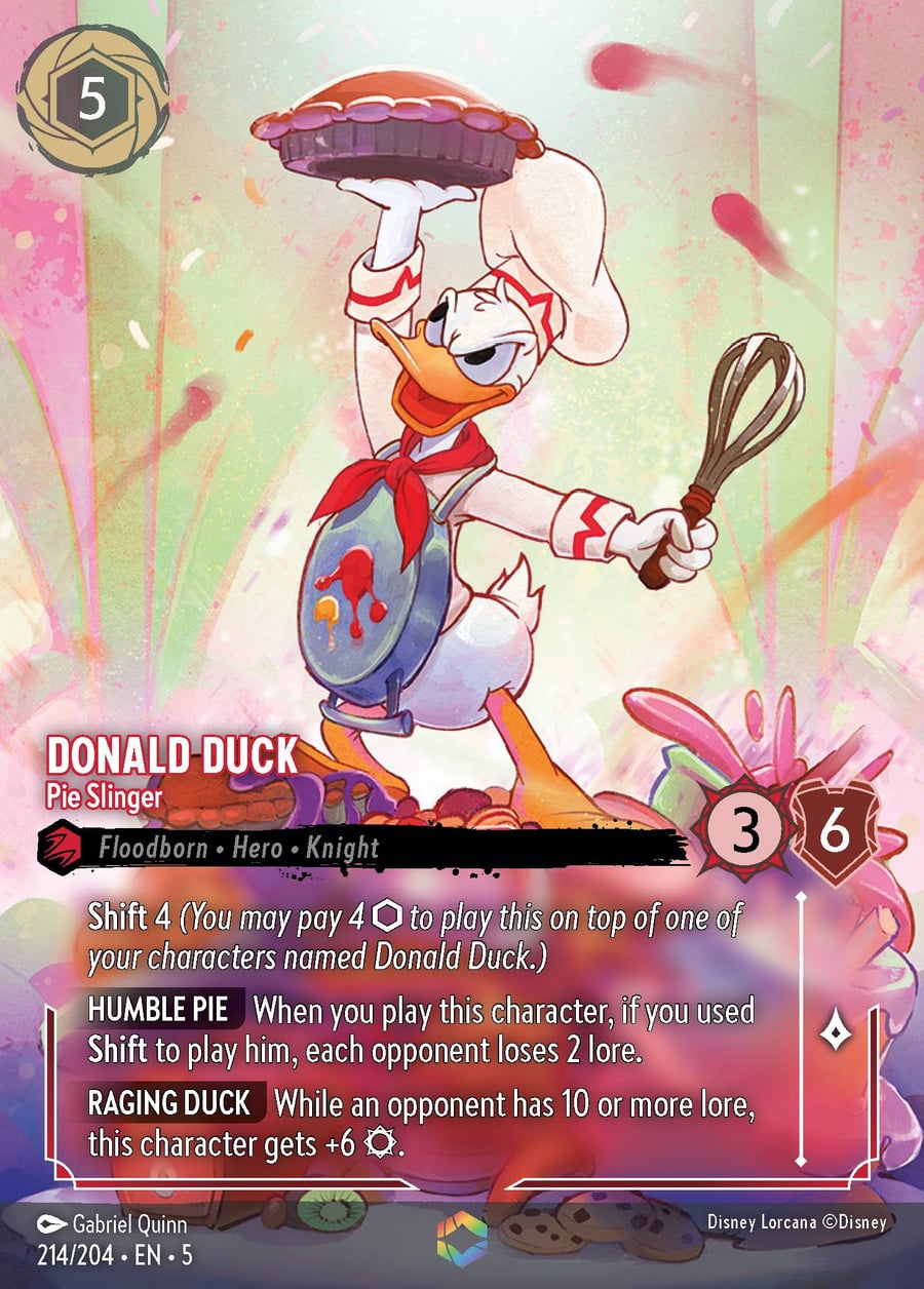 Donald Duck - Pie Slinger card art